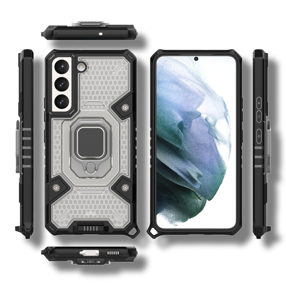 Silikonski ovitek "Honeycomb armor ring" za Samsung Galaxy S22 – Infostyle