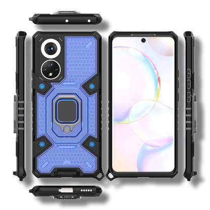 Silikonski ovitek "Honeycomb armor ring" za Huawei nova 9 - Modra – Infostyle