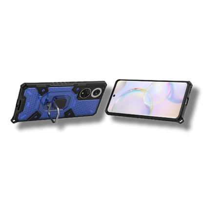 Silikonski ovitek "Honeycomb armor ring" za Huawei nova 9 - Modra – Infostyle