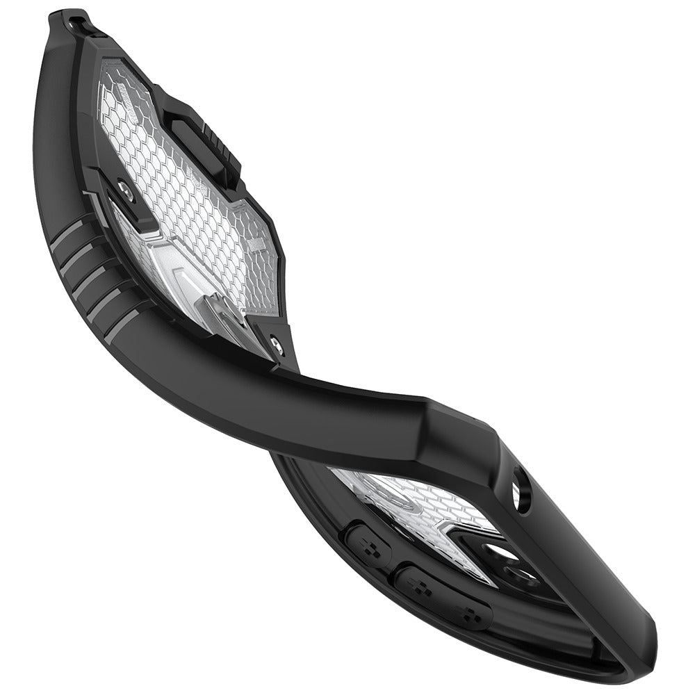 Silikonski ovitek "Honeycomb armor ring" za Xiaomi Redmi 9C - Črna – Infostyle