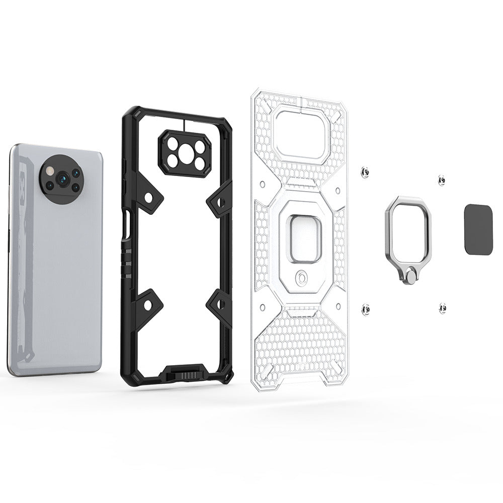 Silikonski ovitek "Honeycomb armor ring" za Xiaomi Poco X3 / X3 Pro – Infostyle