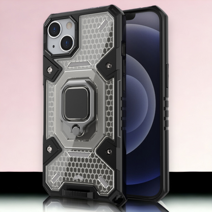 Silikonski ovitek "Honeycomb armor ring" za iPhone 13 Mini – Infostyle