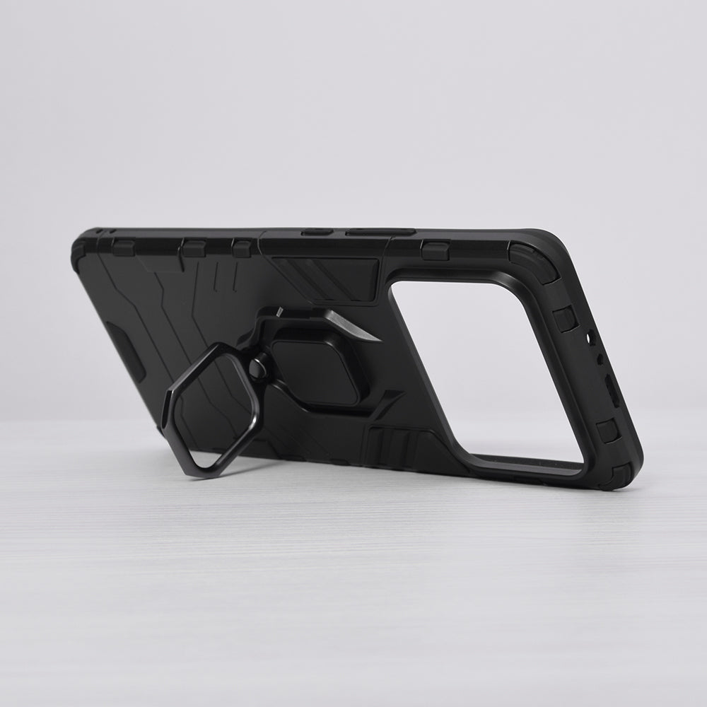 Silikonski ovitek "ring" za Xiaomi Mi 11 Ultra - Črna – Infostyle