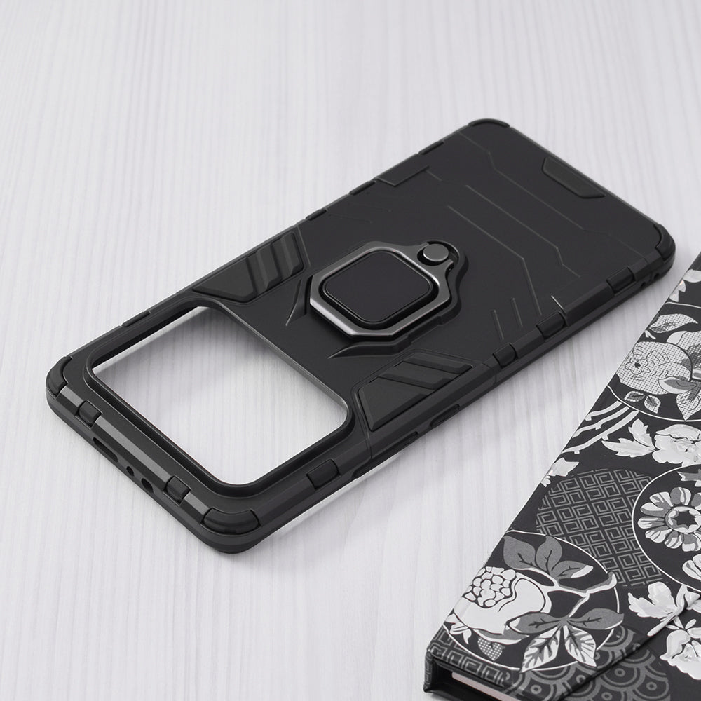 Silikonski ovitek "ring" za Xiaomi Mi 11 Ultra - Črna – Infostyle