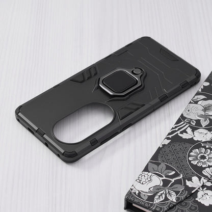 Silikonski ovitek "ring" za Huawei P50 - Črna – Infostyle