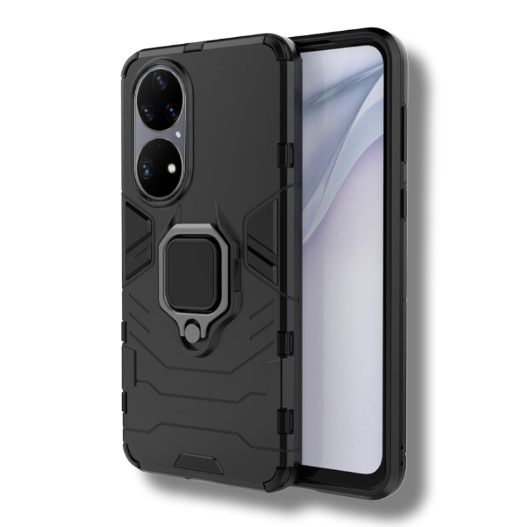 Silikonski ovitek "ring" za Huawei P50 - Črna – Infostyle