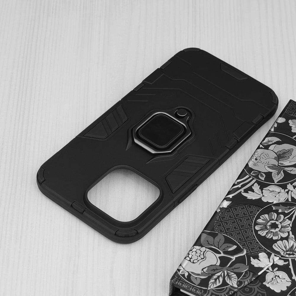 Silikonski ovitek "ring" za iPhone 14 Plus/ 15 Plus - Črna – Infostyle