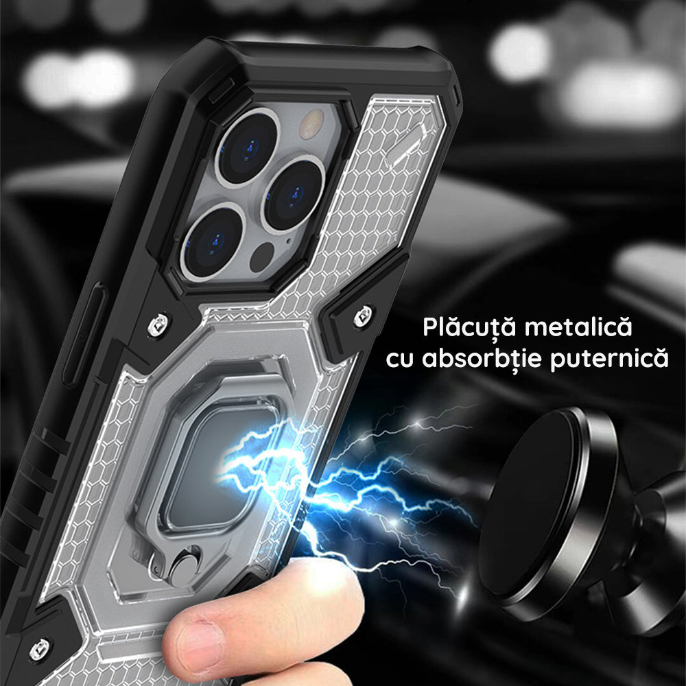 Silikonski ovitek "Honeycomb armor ring" za Xiaomi Poco X3 / X3 Pro – Infostyle