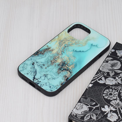 Ovitek za telefon "glaze" za iPhone 13/14/15 – Infostyle – Temno modra / PC + TPU silikon