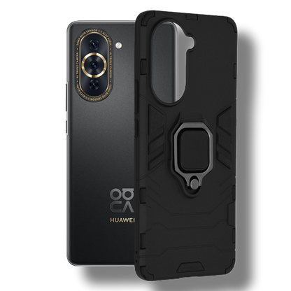 Silikonski ovitek "ring" za Huawei nova 10 Pro - Črna – Infostyle