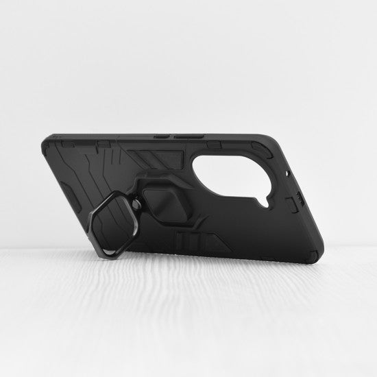 Silikonski ovitek "ring" za Huawei nova 10 Pro - Črna – Infostyle