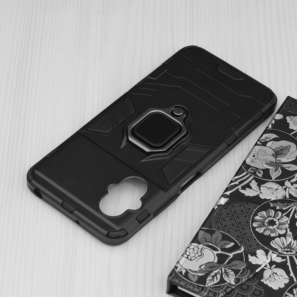 Silikonski ovitek "ring" za Xiaomi Poco M5 - Črna – Infostyle