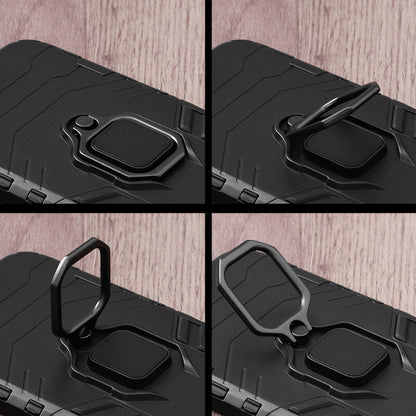 Silikonski ovitek "ring" za iPhone 14 - Črna – Infostyle