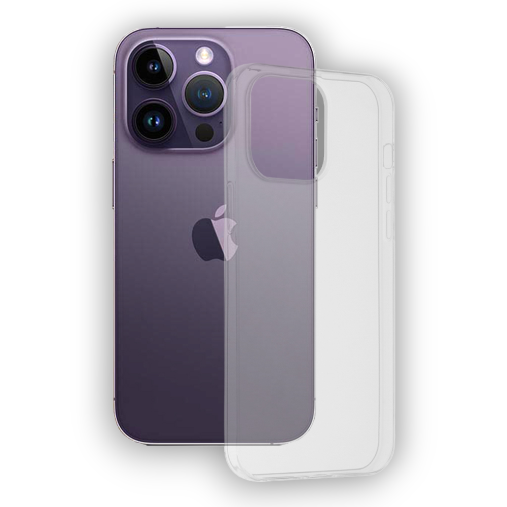 Silikonski ovitek za iPhone 14 Pro Max (2mm) - Prozoren – Techsuit – Prozorna / Silikon