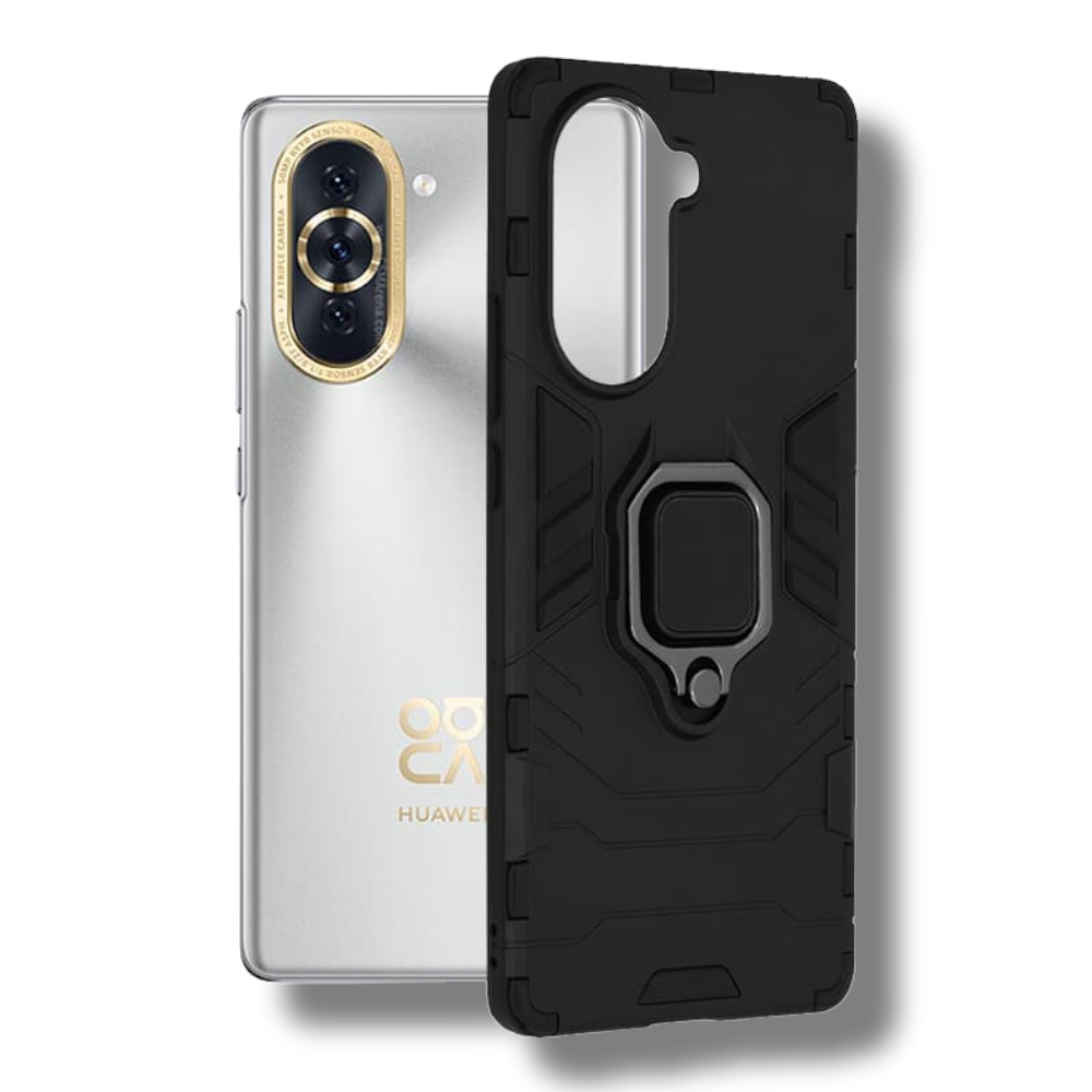 Silikonski ovitek "ring" za Huawei nova 10 - Črna – Infostyle