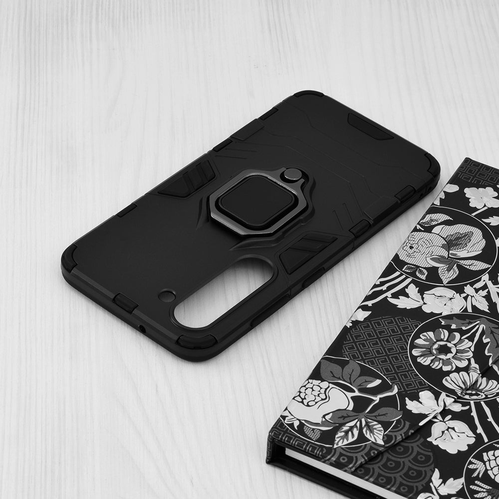 Silikonski ovitek "ring" za Samsung Galaxy S23 Plus - Črna – Infostyle