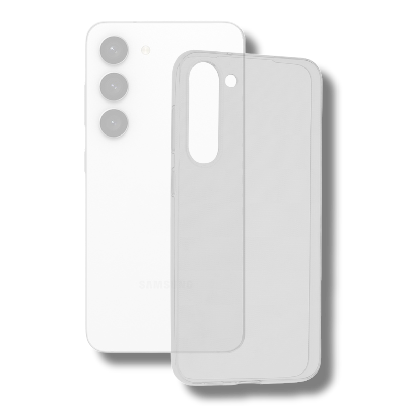Silikonski ovitek "Ultra Slim" za Samsung Galaxy S23 Plus (0.3mm) - Prozoren – Infostyle – Prozorna / Silikon