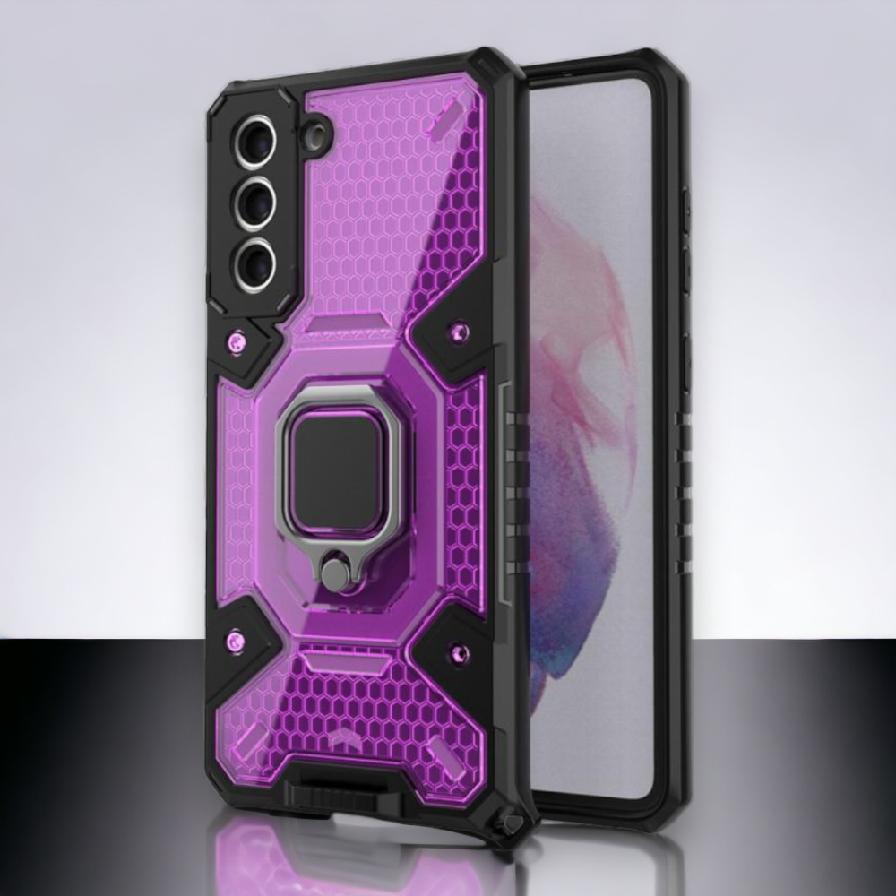 Silikonski ovitek "Honeycomb armor ring" za Samsung Galaxy S21 Plus – Infostyle