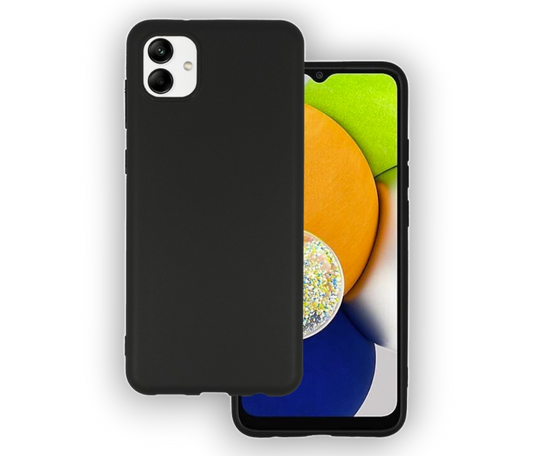 Silikonski ovitek "matt" za Samsung Galaxy A04 - Črna – Infostyle – Črna / Silikon
