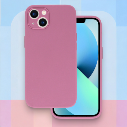 Silikonski ovitek "Lite" za iPhone 14 – Vennus – Temno rdeča / Silikon