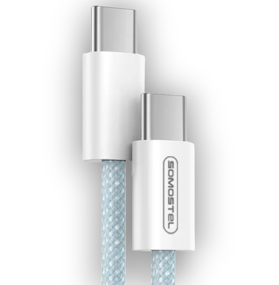 Polnilni in podatkovni kabel USB C- USB C v 3 barvah – Somostel