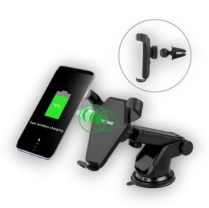 Avto-nosilec in brezžični polnilec za telefon – Infostyle
