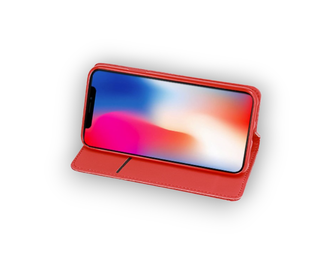 Preklopna torbica "magnet" za Xiaomi Redmi Note 10 Pro Max - Rdeča – Infostyle