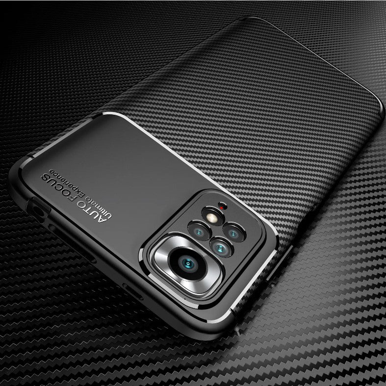 Ovitek "Vennus Carbon Elite" za Xiaomi Redmi Note 11 - črna