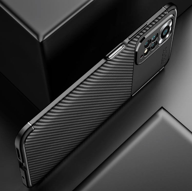Ovitek "Vennus Carbon Elite" za Xiaomi Redmi Note 11 - črna