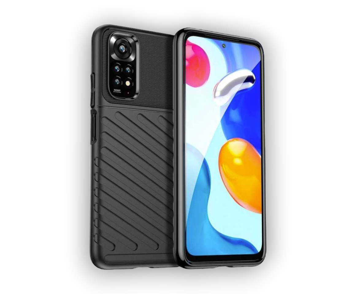 Ovitek "Thunder" za Xiaomi Redmi Note 10 - Črna – Infostyle – Črna / TPU silikon