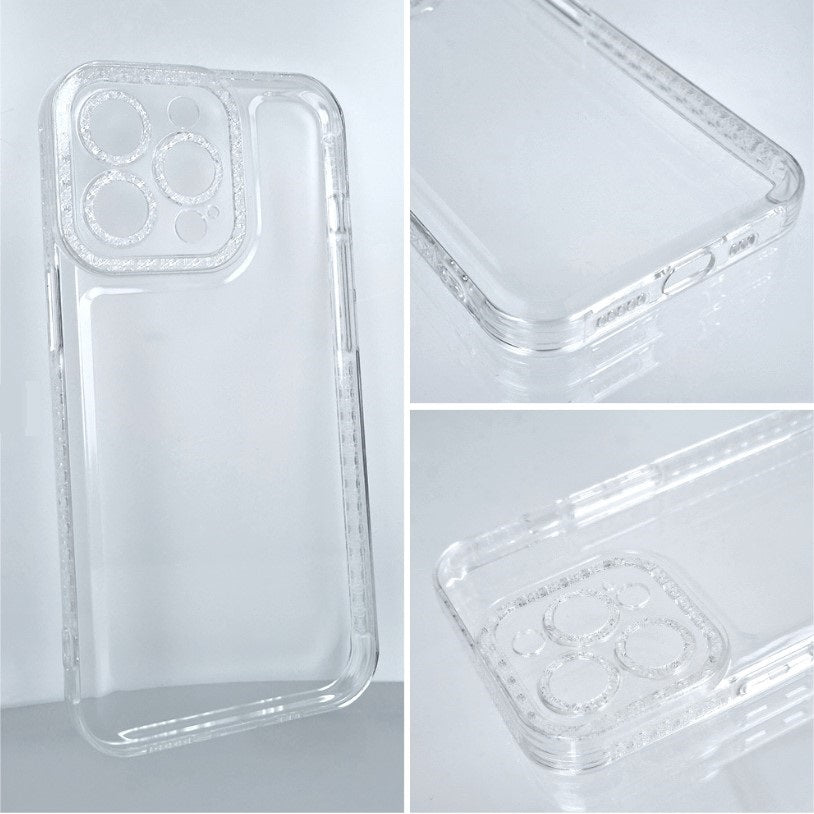 Silikonski ovitek "Crystal Diamond" za iPhone 14 - Prozorna – Infostyle