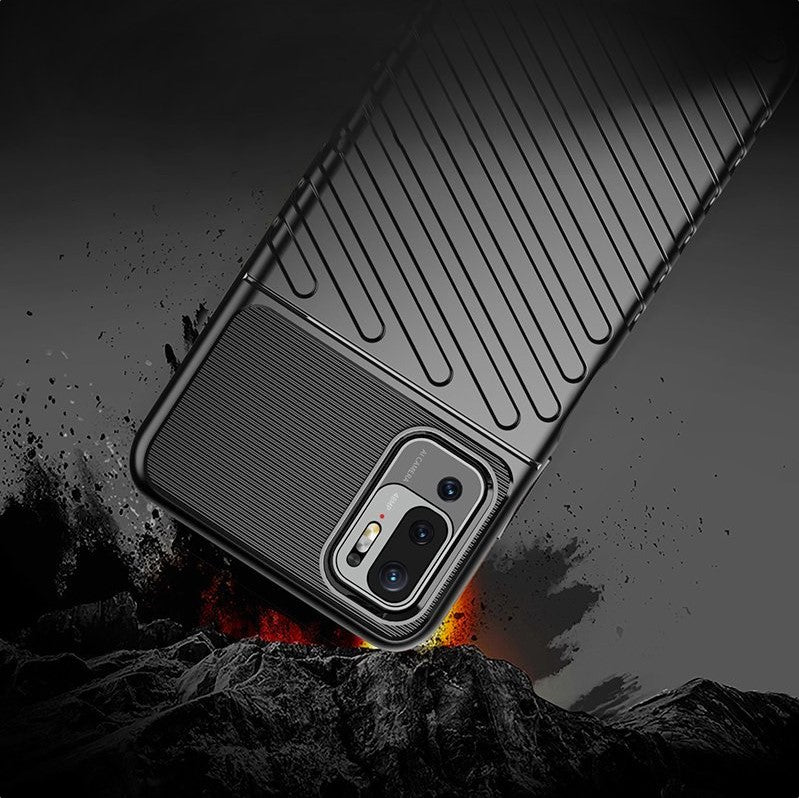 Ovitek "Thunder" za Xiaomi Redmi Note 10 5G - Črna – Infostyle
