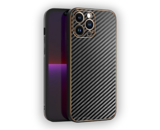 Ovitek "Leather Carbon" za Xiaomi Redmi Note 10 Pro - Črna – Tel Protect – Črna / TPU silikon