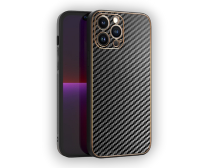 Ovitek "Leather Carbon" za Xiaomi Redmi 10 Pro Max - Črna – Tel Protect – Črna / TPU silikon