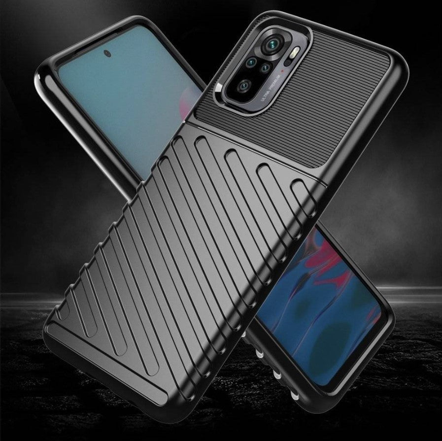 Ovitek "Thunder" za Xiaomi Redmi Note 10 Pro - Črna – Infostyle – Črna / TPU silikon