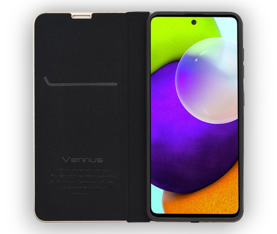 Preklopna torbica "Vennus - chic" za Samsung Galaxy A03 – Rdeča / Ekološko usnje + TPU silikon