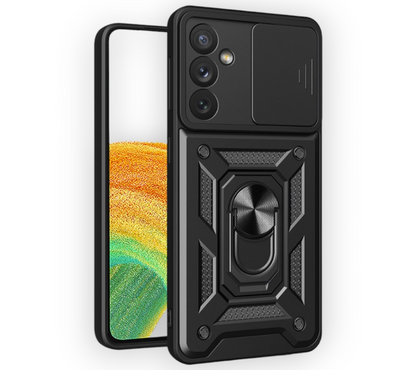 Silikonski ovitek "Slide Camera Armor" za Samsung Galaxy A34 - Črna – Infostyle