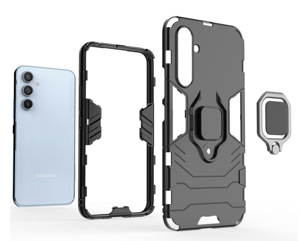 Silikonski ovitek "Ring Armor" za Samsung Galaxy A54 5G - Črna – Infostyle