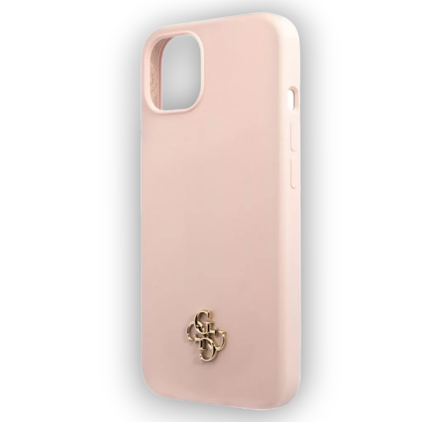 Ovitek Guess "pink mini 3D logo" za iPhone 13 Mini - roza (GUHCP13SS4LP)