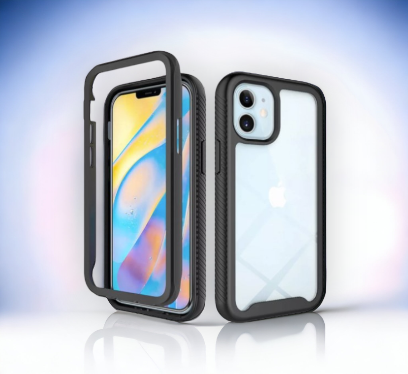 Ovitek 360 za iPhone 11/XR - Črna – Techsuit – Črna