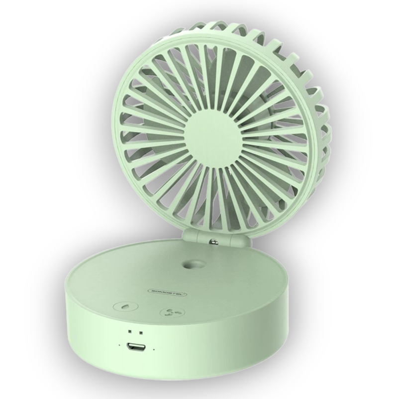 Prenosni ventilator z meglico in ambientno svetilko – Somostel