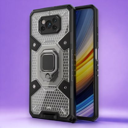 Silikonski ovitek "Honeycomb armor ring" za Xiaomi Poco X3 / X3 Pro – Infostyle