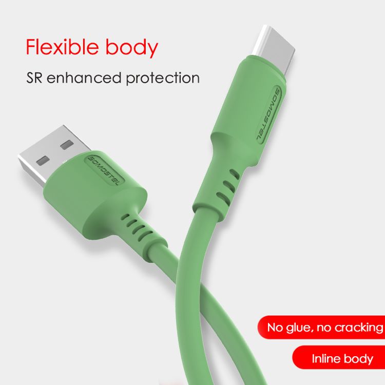 Polnilni in podatkovni kabel Nora L – Somostel – Zelena
