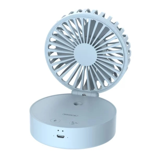 Prenosni ventilator z meglico in ambientno svetilko – Somostel – Roza