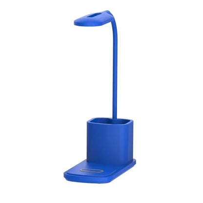 Led svetilka z brezžično polnilno postajo – Somostel – Modra