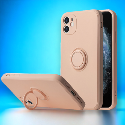 Silikonski ovitek "Silicone Ring" z držalom za iPhone 14 – Vennus