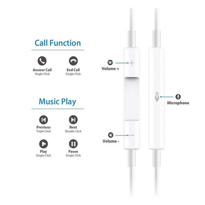 Žične slušalke Easy sound - AUX 3.5mm – Infostyle – Oranžna