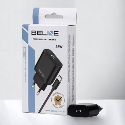Komplet polnilec + kabel za hitro polnjenje USB C - 25W – Beline