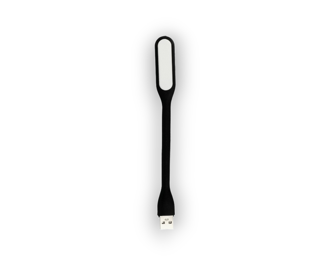 Mini silikonska LED USB lučka v 9 barvah – Infostyle – Bela