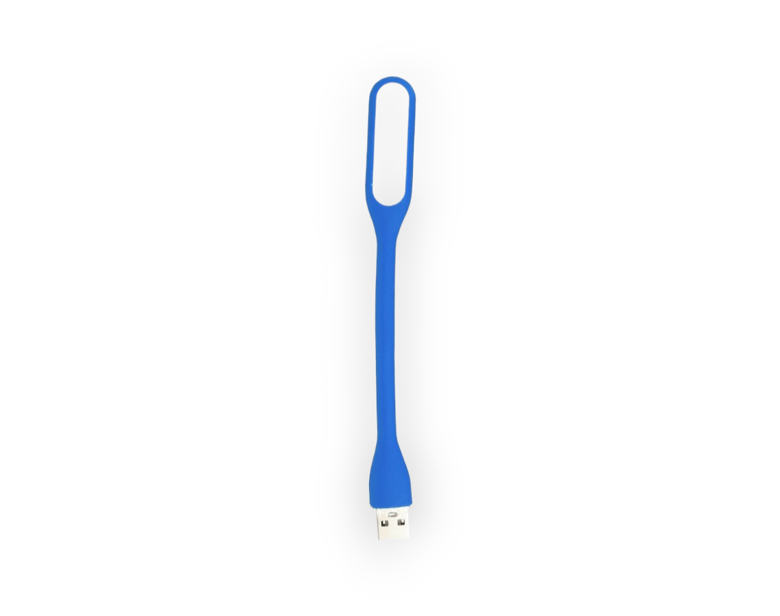 Mini silikonska LED USB lučka v 9 barvah – Infostyle – Oranžna